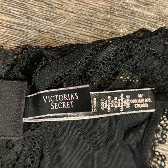 Victoria's Secret black Lace bra Bralette Size M - Picture 3 of 6